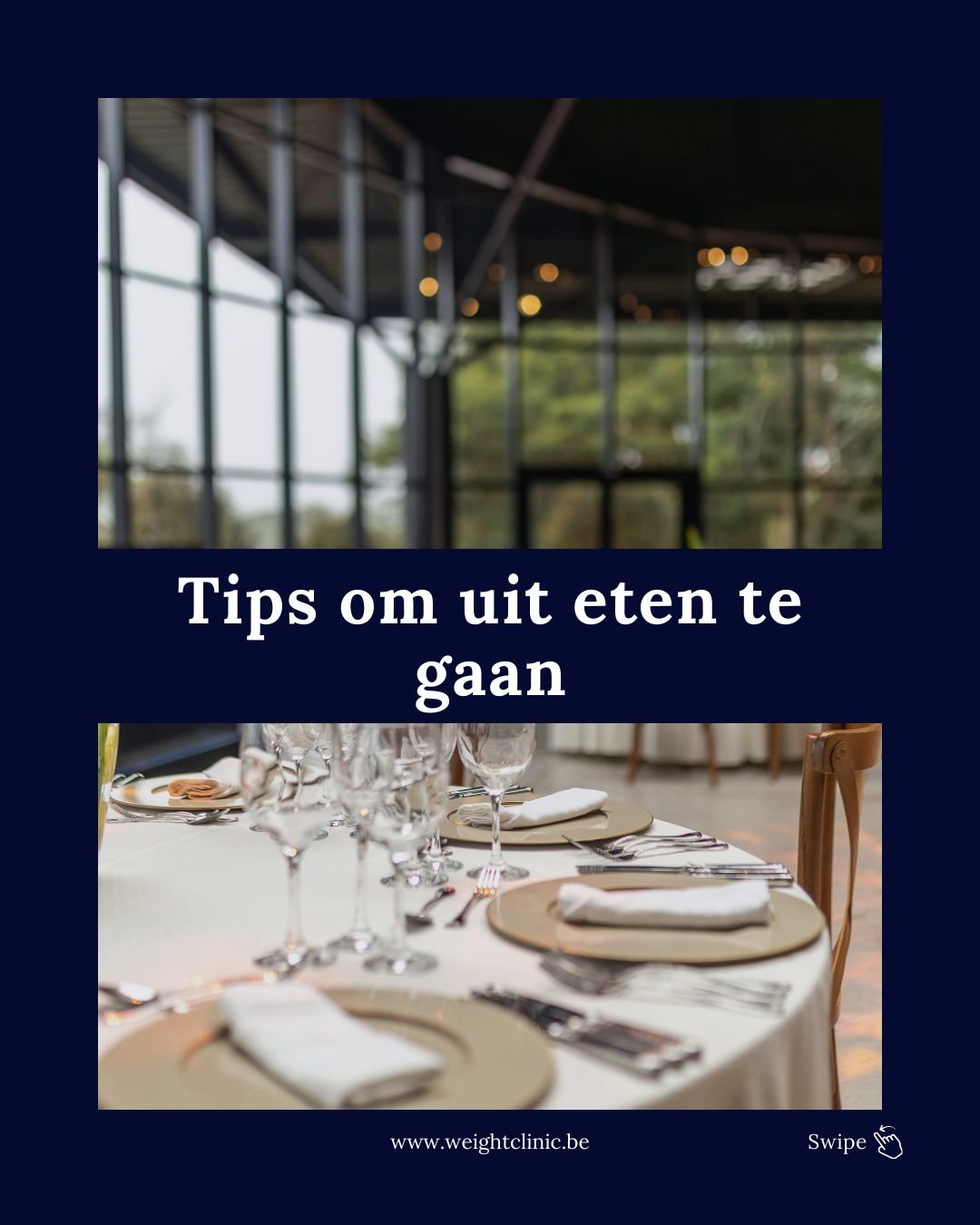 Op restaurant na een maagverkleining&hellip; stress of genieten?

Een restaurantbezoek blijft steeds mogelijk, het verschil zit hem in de voorbereiding. 
Met de juiste aanpak kan je zonder zorgen uit eten gaan &mdash; en &eacute;cht genieten ✨
Onze t