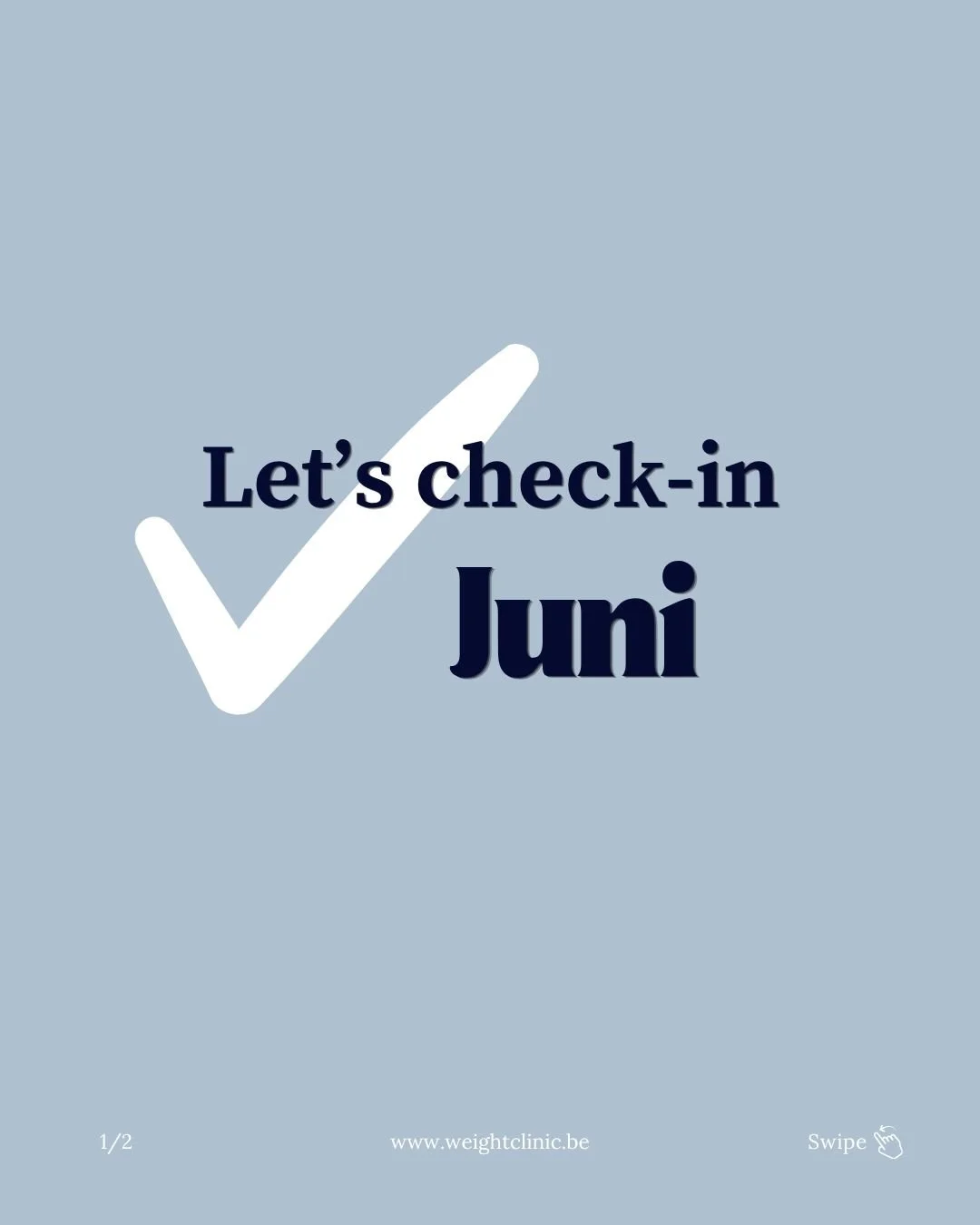 Nieuwe maand, let's go! => Swipe om met volgende vragen eens stil te staan bij je proces tot nu toe 😊

Heb je vragen over onze begeleidingen, dan kan je steeds terecht op weightclinic@ziekenhuiswaregem.be 

🍏

#checkin #gewichtsbegeleiding #weig