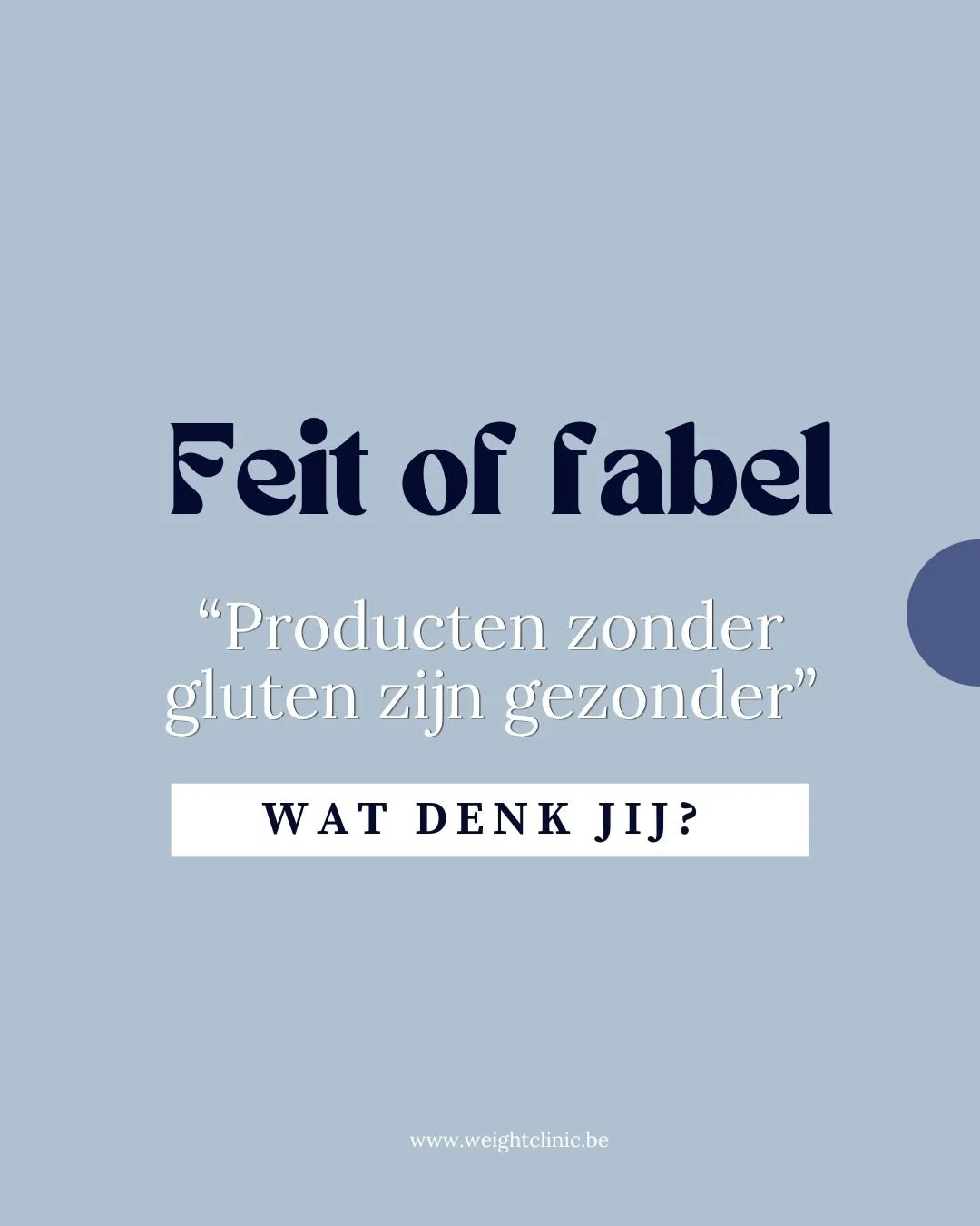 Sommige mensen lijken bang te zijn om gluten te eten. Tenzij er goede redenen zijn, is dat eigenlijk helemaal niet nodig. Swipe om meer te weten! 

Met vragen kan je steeds terecht op weightclinic@ziekenhuiswaregem.be 

🍏

#evenwichtigeten #voedings
