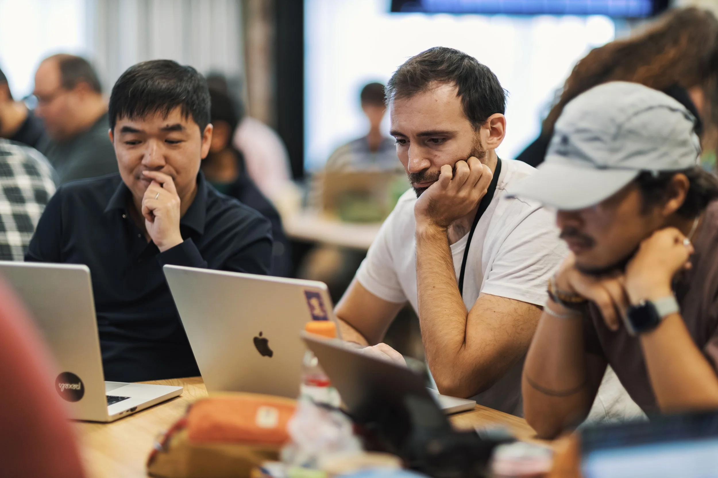 Data team collaborating across connected systems to create governed business context for AI