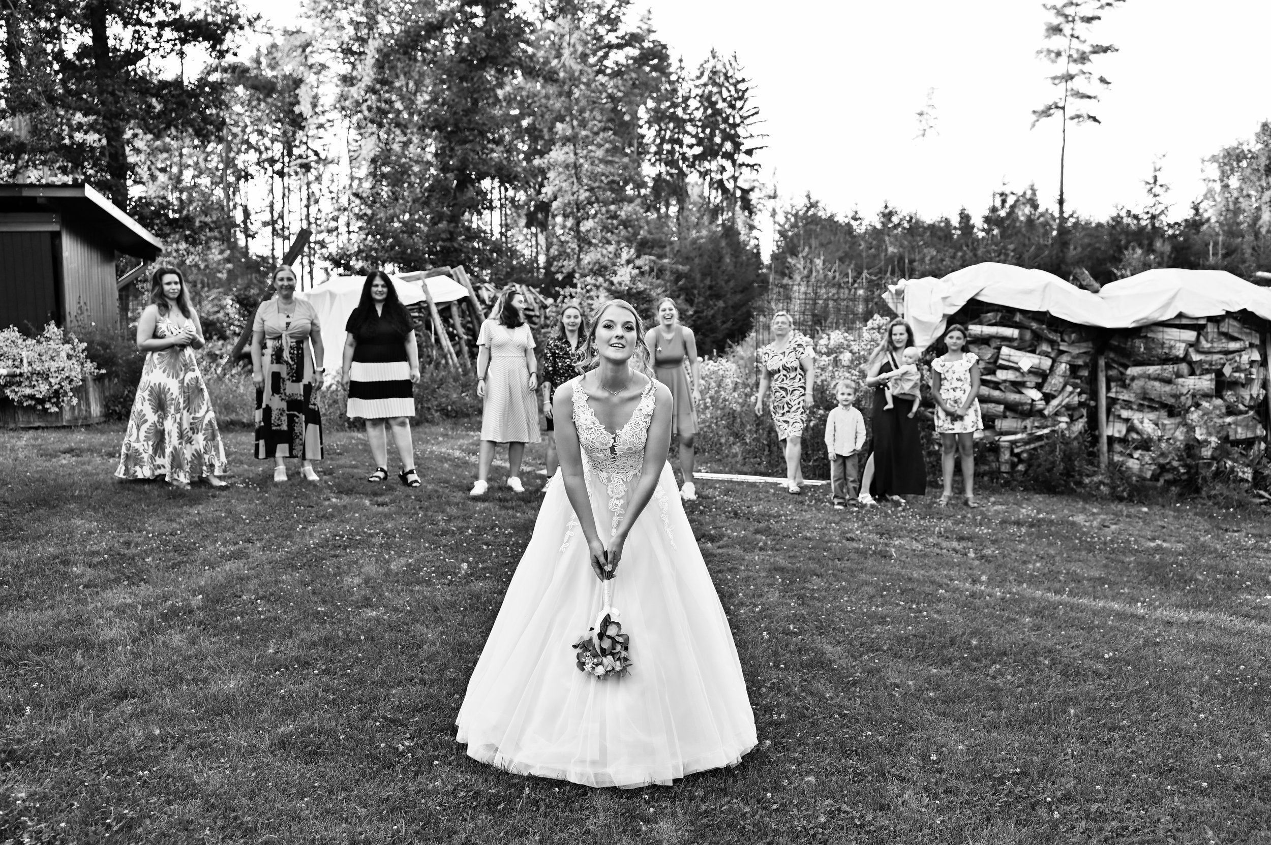 Házení svatební kytice Lipovka