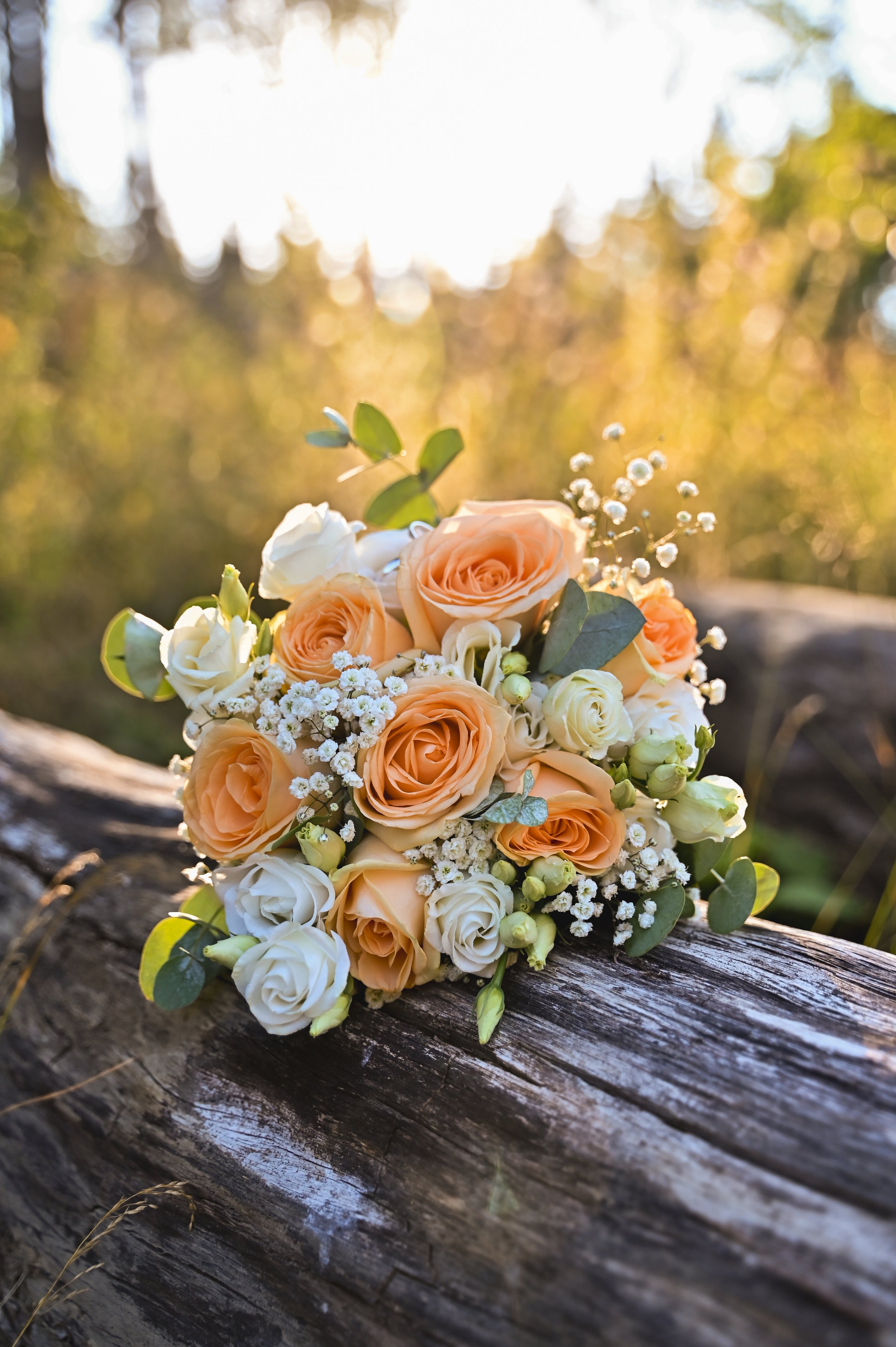 detail svatební kytice