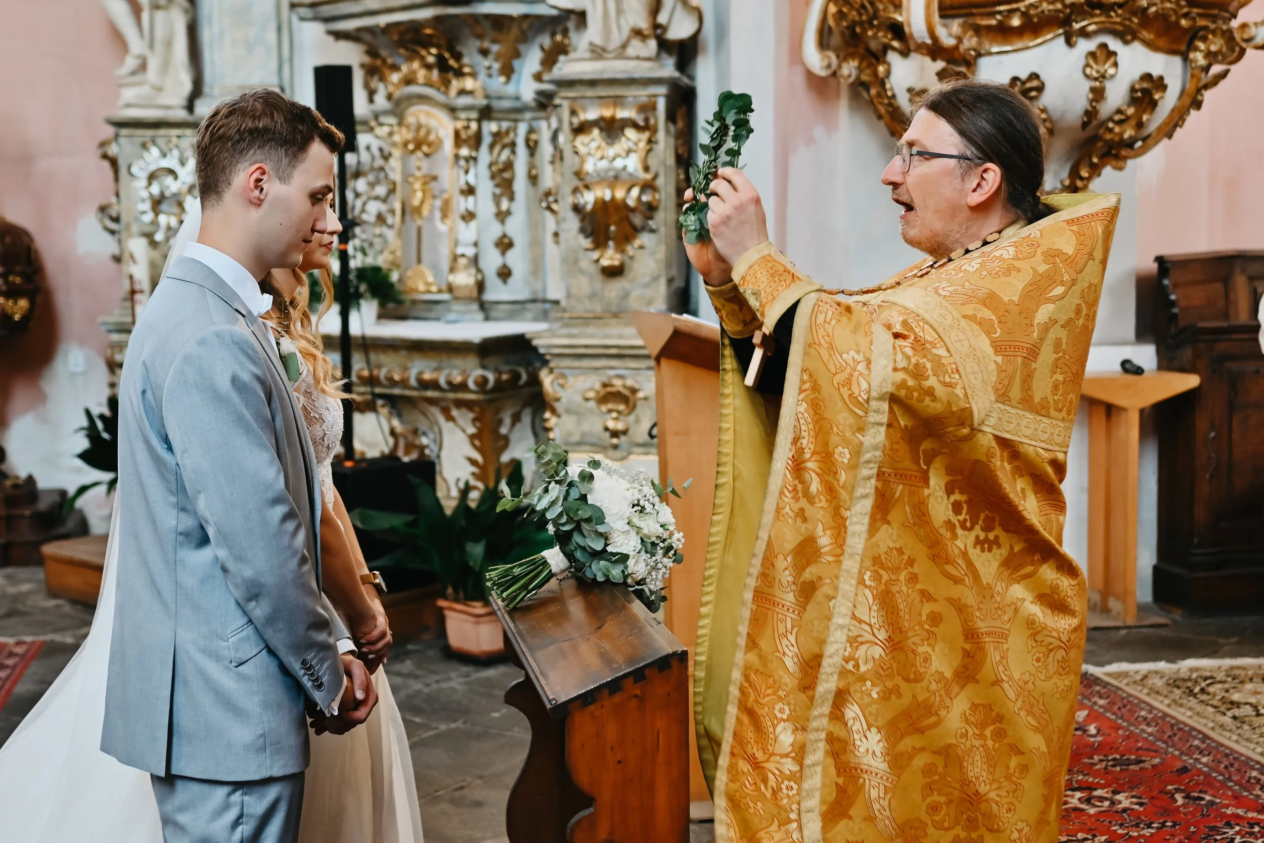 pravoslavný obřad v Dobřanech