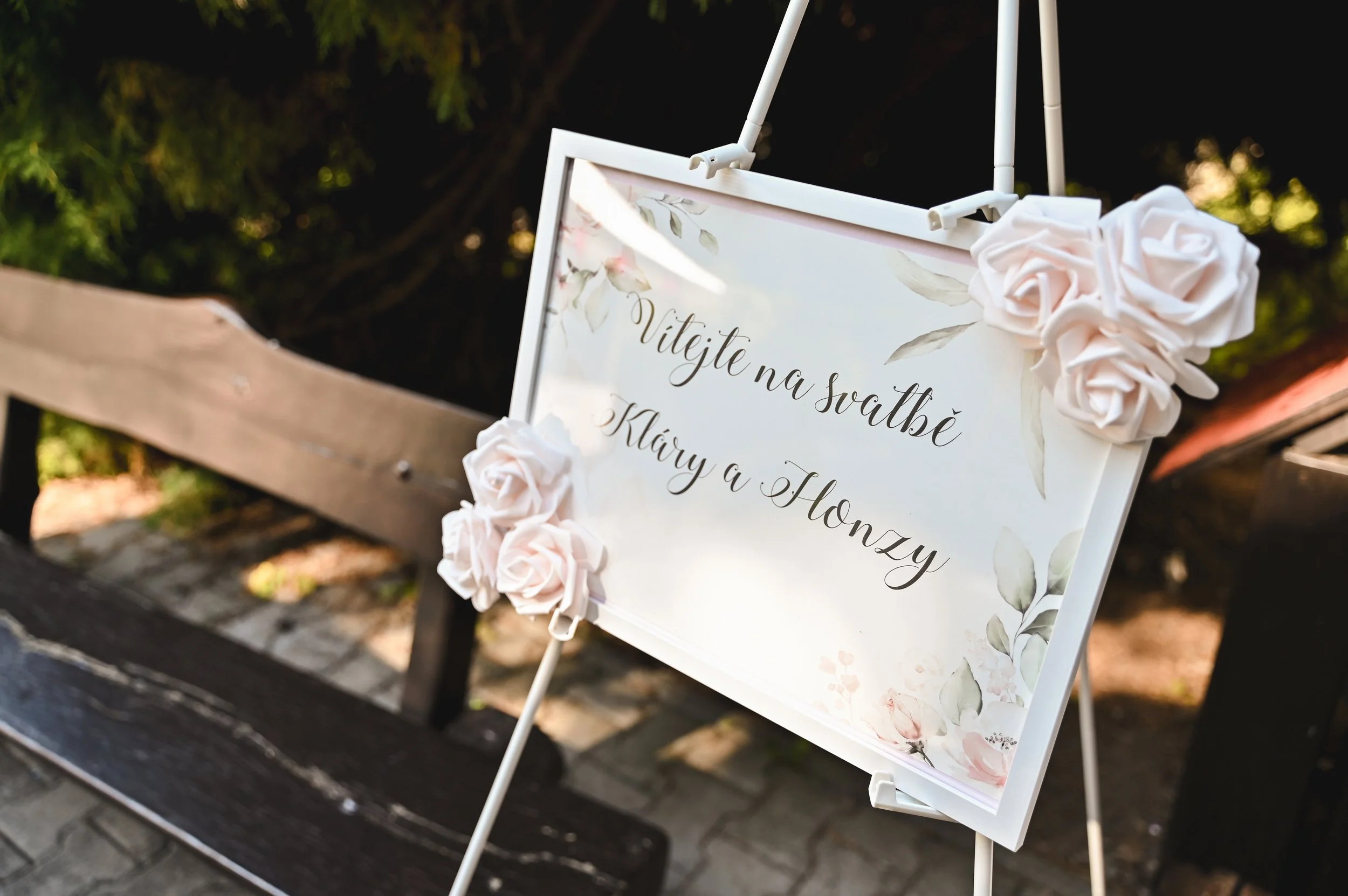 svatební uvítací tabule svatba