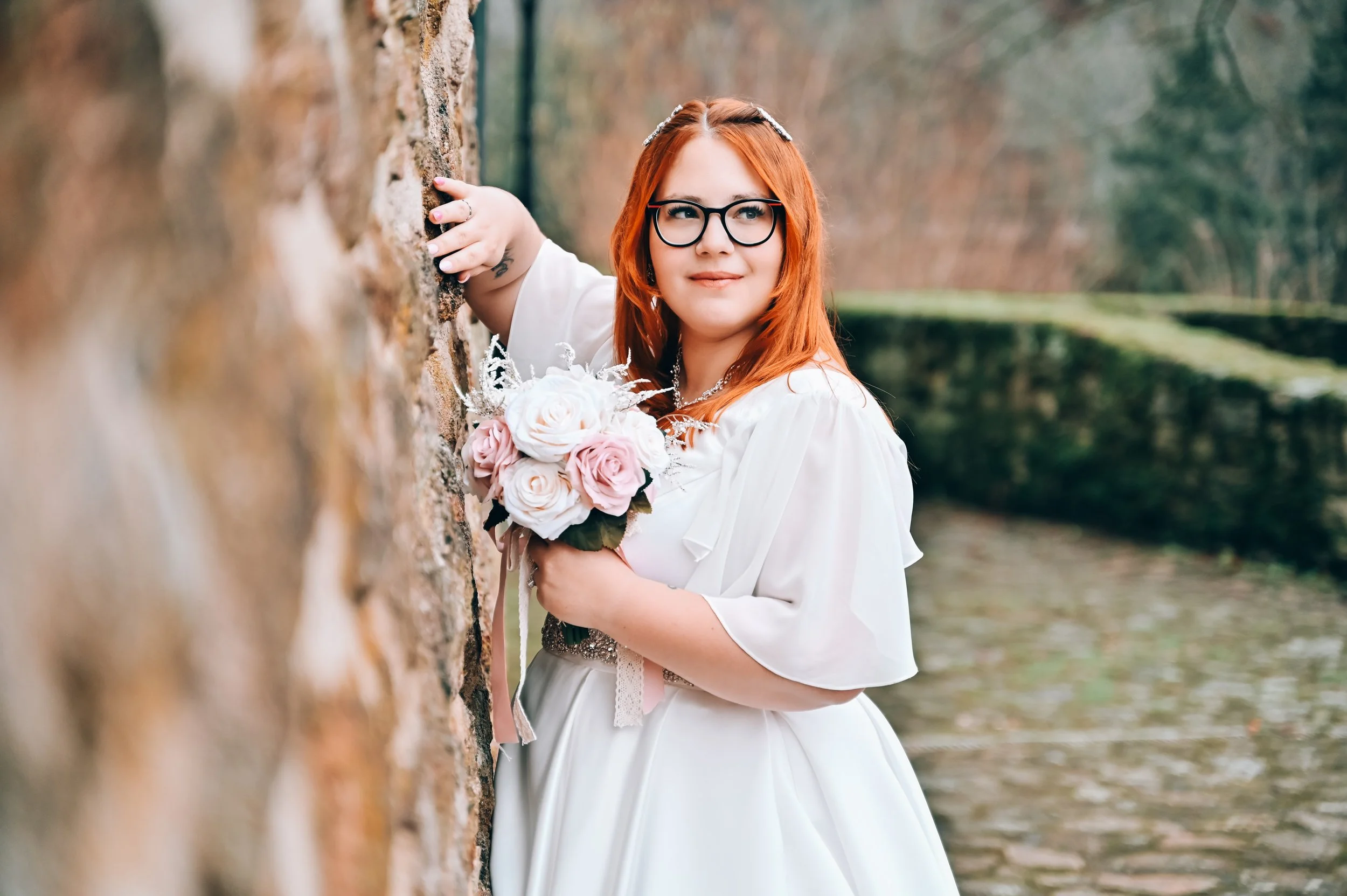 Svatební focení s výhledem na hrad Loket