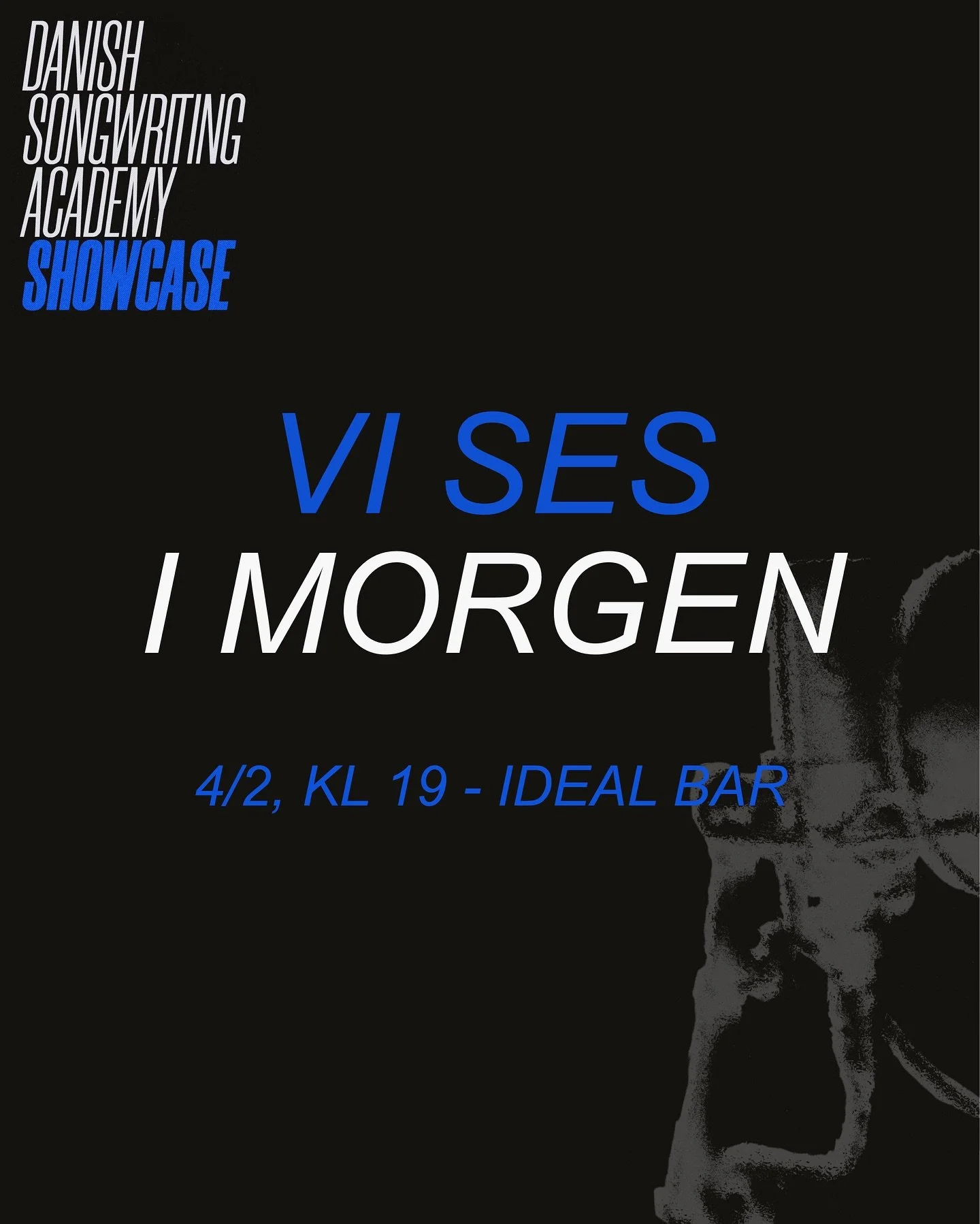 DSA SHOWCASE sker i morgen!!! Vi gl&aelig;der os helt vildt til at tage imod jer 💙

D&oslash;re &aring;bner 19 og f&oslash;rste set er 19:30🖤 

Vi ses!!