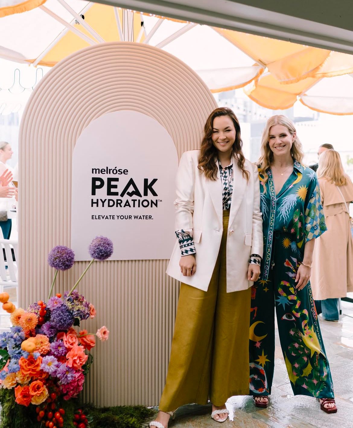Gemma & Kate from the 'We Don't Have Time For This' Podcast for the Melrose Health - Peak Hydration Launch