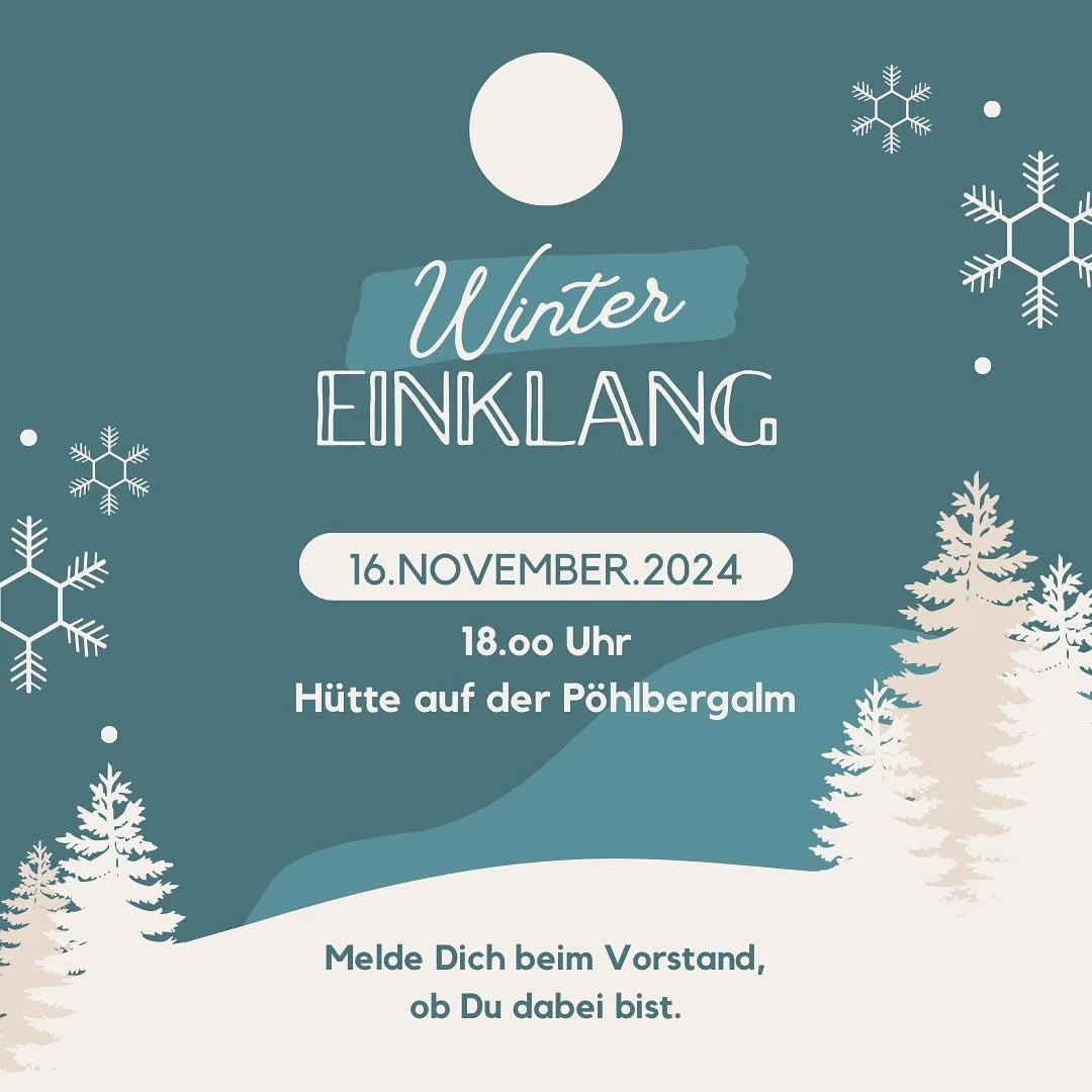 Wir &auml;ndern nach vielen Jahren und sinkender Teilnahme die &Ouml;rtlichkeit f&uuml;r unseren
❄️W.I.N.T.E.R.E.I.N.K.L.A.N.G❄️
und freuen uns auf Lichterglanz, Gem&uuml;tlichkeit und Zusammenhalt.
Sportfreundinnen @cin.es.me und @she.is_karolin.wol