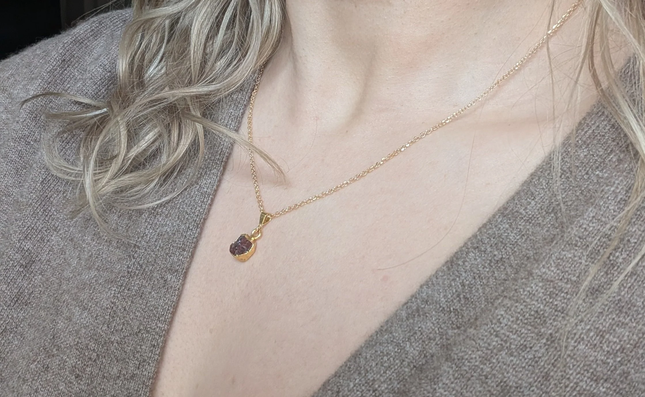 Delicate Birthstone Pendant