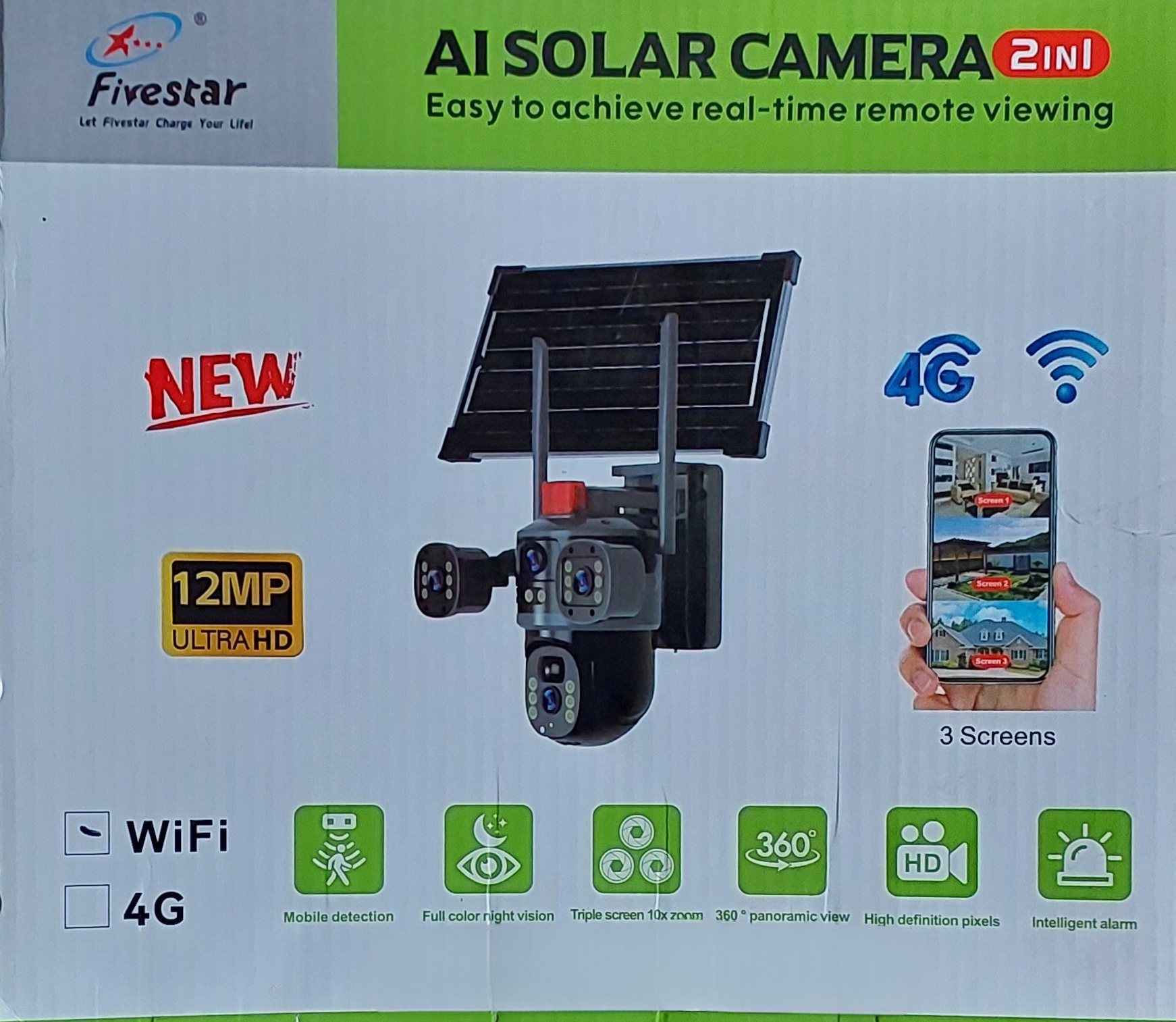12MP  AI Solar powered PTZ camera (NGN130,000.00 )