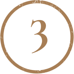 Number 3 inside a circle