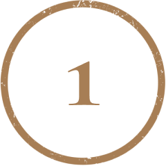 Number 1 in a circle icon