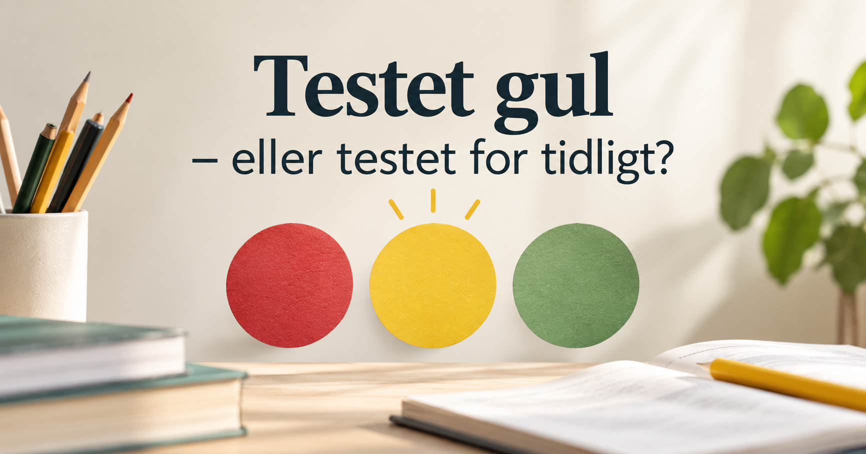 Testet gul i Ordblindetesten eller bare testet for tidligt?