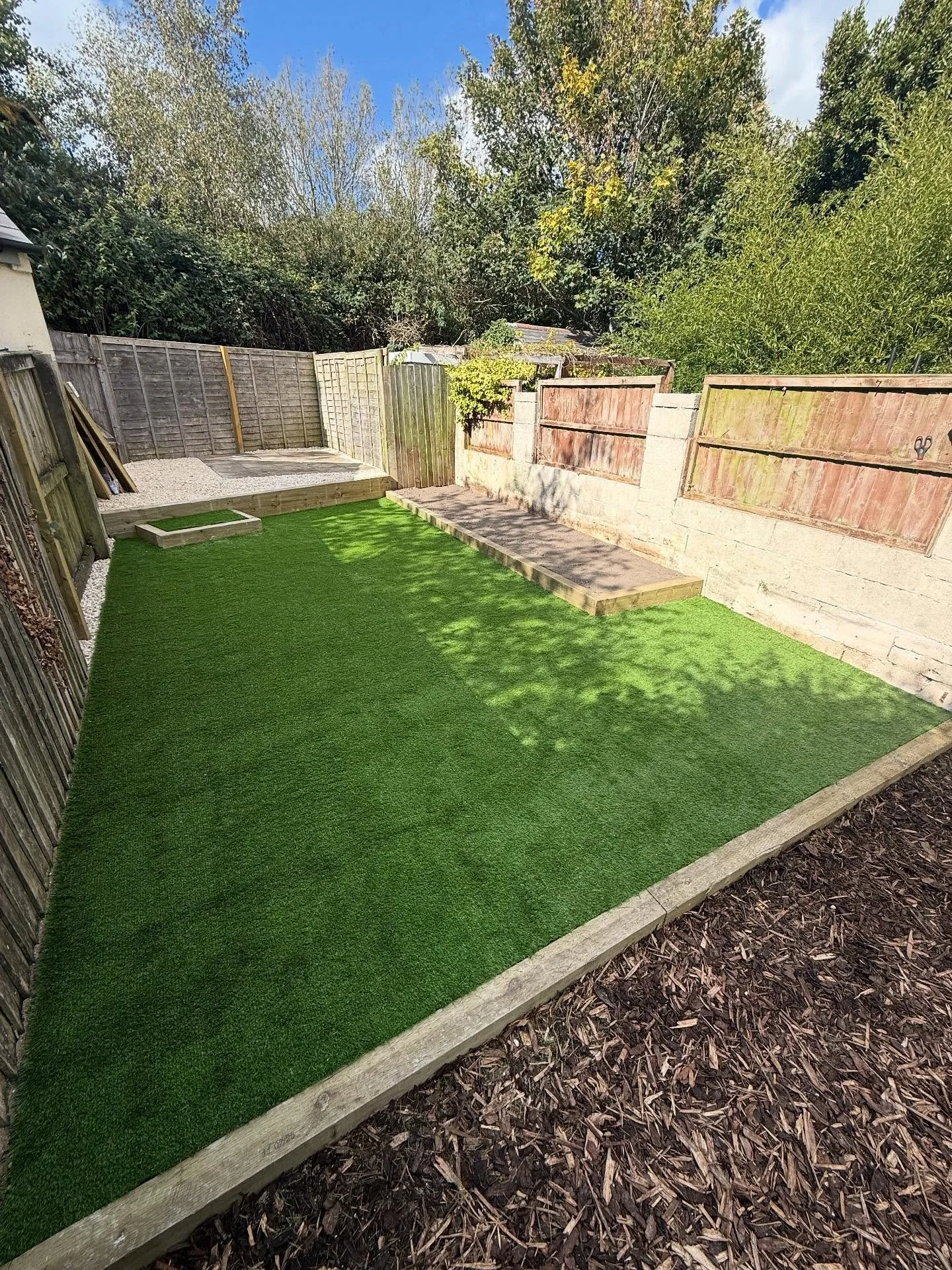 Chickerell Landscape completion photos.

A great 2 day turn around by the team on this one massively transforming this overgrown garden into a great outdoor play area space.

All landscape work enquiries please get in touch for a FREE quote.
📞 07526