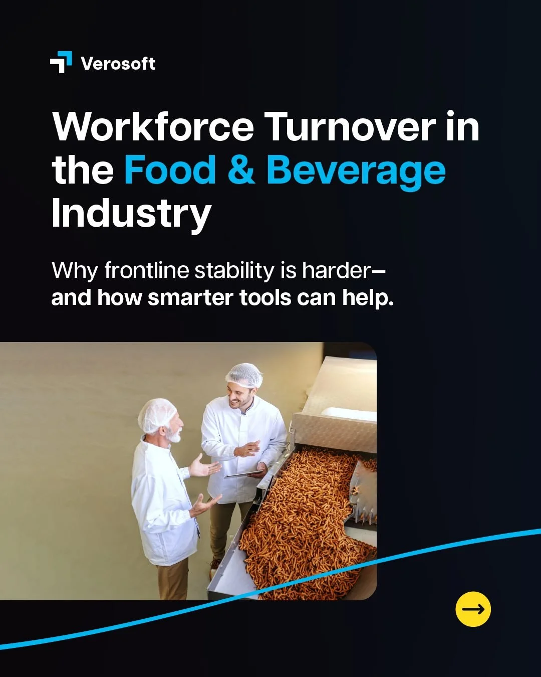 Turnover in food &amp; beverage manufacturing is at crisis levels, over 2x the U.S. average.
ㅤ
As the industry grapples with labor shortages, outdated systems, and rising early-stage attrition, plant stability is harder to maintain than ever.
ㅤ
Smart