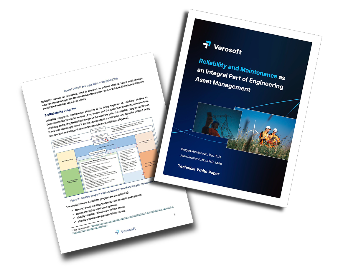 2 pages from Reliability and Maintenance as an Integral Part of Engineering Asset Management whitepaper.