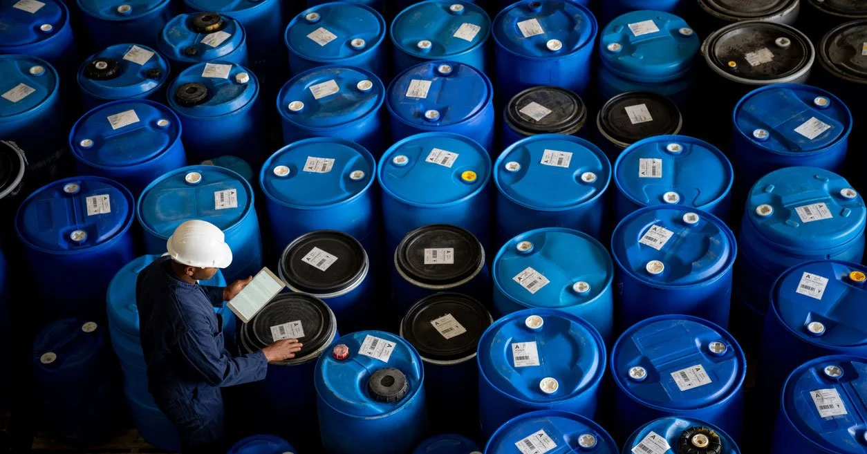 verosoft, chemical, drums, factory, maintenance