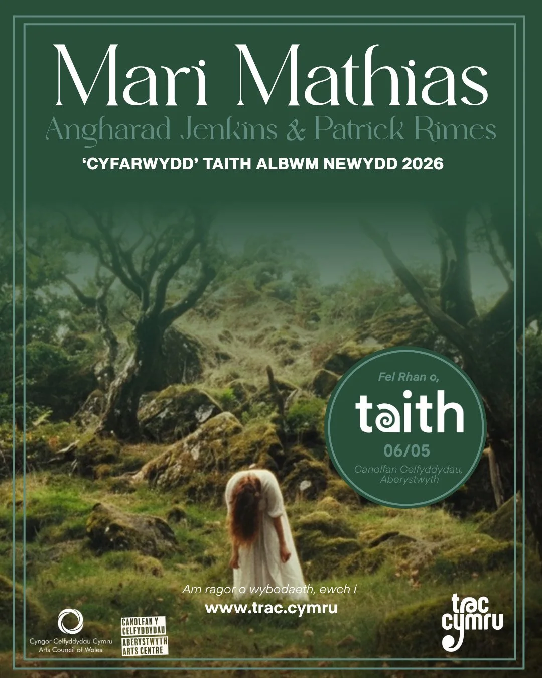 ✨ Mae'r albwm 'Cyfarwydd' gan @marimathiasmusic_ allan heddiw! The album 'Cyfarwydd' by Mari Mathias is out today!✨

Bydd Mari a&rsquo;i band yn dod &acirc;&rsquo;i halbwm newydd pwerus i&rsquo;r llwyfan gyda 'TAITH' i Aberystwyth | Mari and band wil