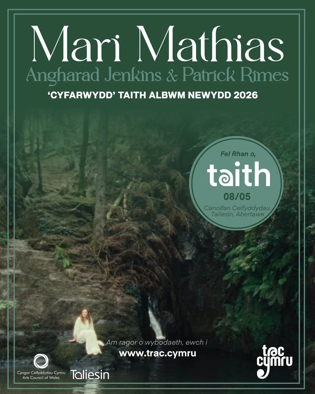 ✨ Mae'r &lsquo;TAITH&rsquo; yn dod i Abertawe! The &lsquo;TAITH&rsquo; is coming to Swansea! ✨

Mae @marimathiasmusic_ a&rsquo;i band yn dod &acirc;&rsquo;i halbwm newydd pwerus &lsquo;Cyfarwydd&rsquo; i&rsquo;r llwyfan | Mari Mathias and band bring 