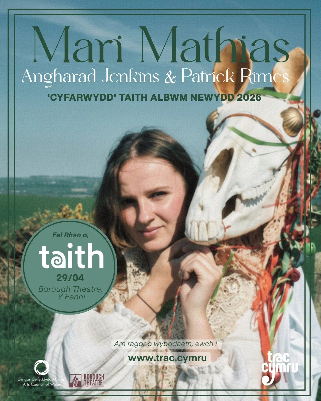 Atgof: Mae cymal cyntaf y &lsquo;TAITH&rsquo; bron yma! | Reminder: The first leg of the &lsquo;TAITH&rsquo; tour is nearly here! 🌀 

Rydym mor gyffrous i gychwyn gyda thair sioe arbennig iawn ✨ 

Bydd @marimathiasmusic_ a&rsquo;i band yn brif act, 