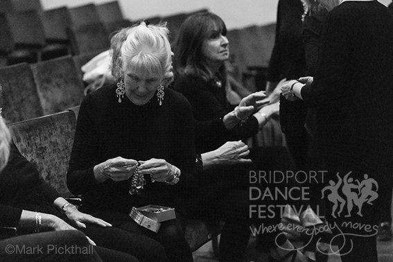 Dancers Fiona Mosterton & Michelle Hughes preparing for the show