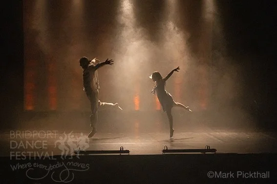 Bridport Youth Dance's Louis Donovan & Ella Mulvey during a duet at Electric Palace, Bridport