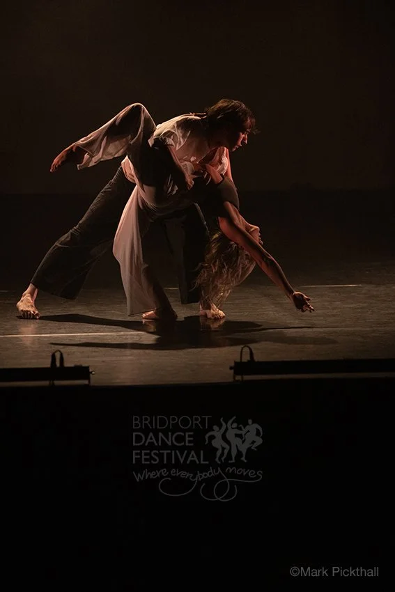 Bridport Youth Dance's Louis Donovan & Ella Mulvey during a duet at Electric Palace, Bridport