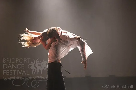 Bridport Youth Dance's Louis Donovan & Ella Mulvey during a duet at Electric Palace, Bridport