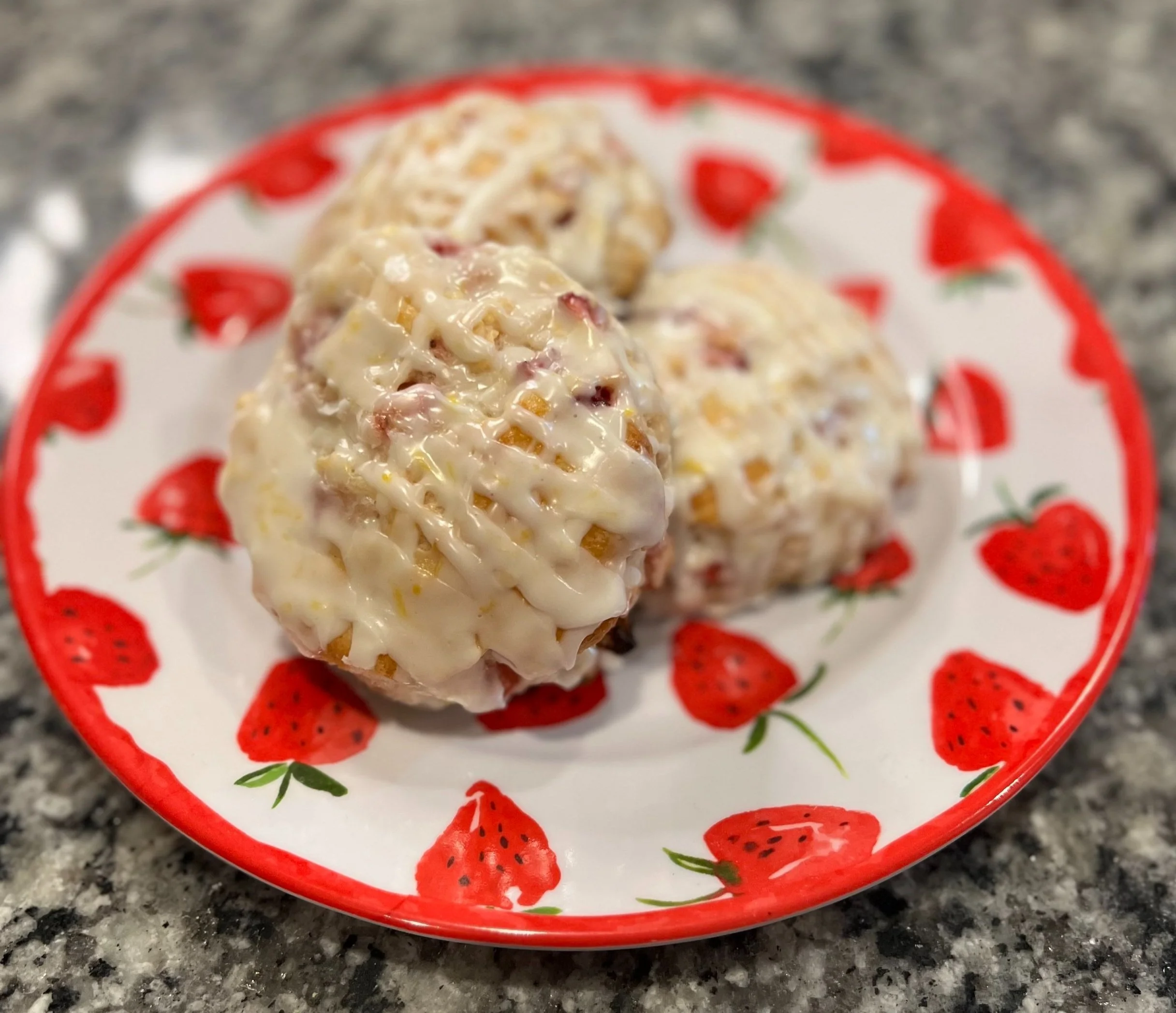 Strawberry Lemon Biscuits