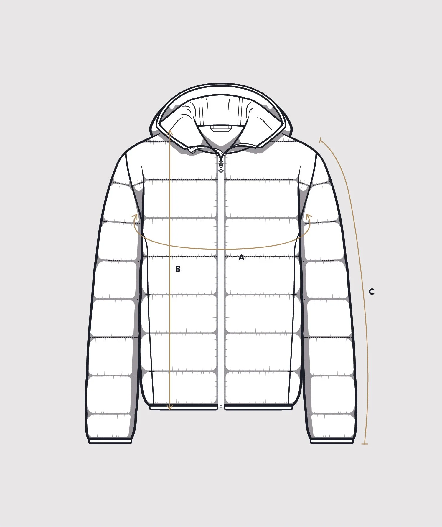 PADDED PRO JACKET HOOD