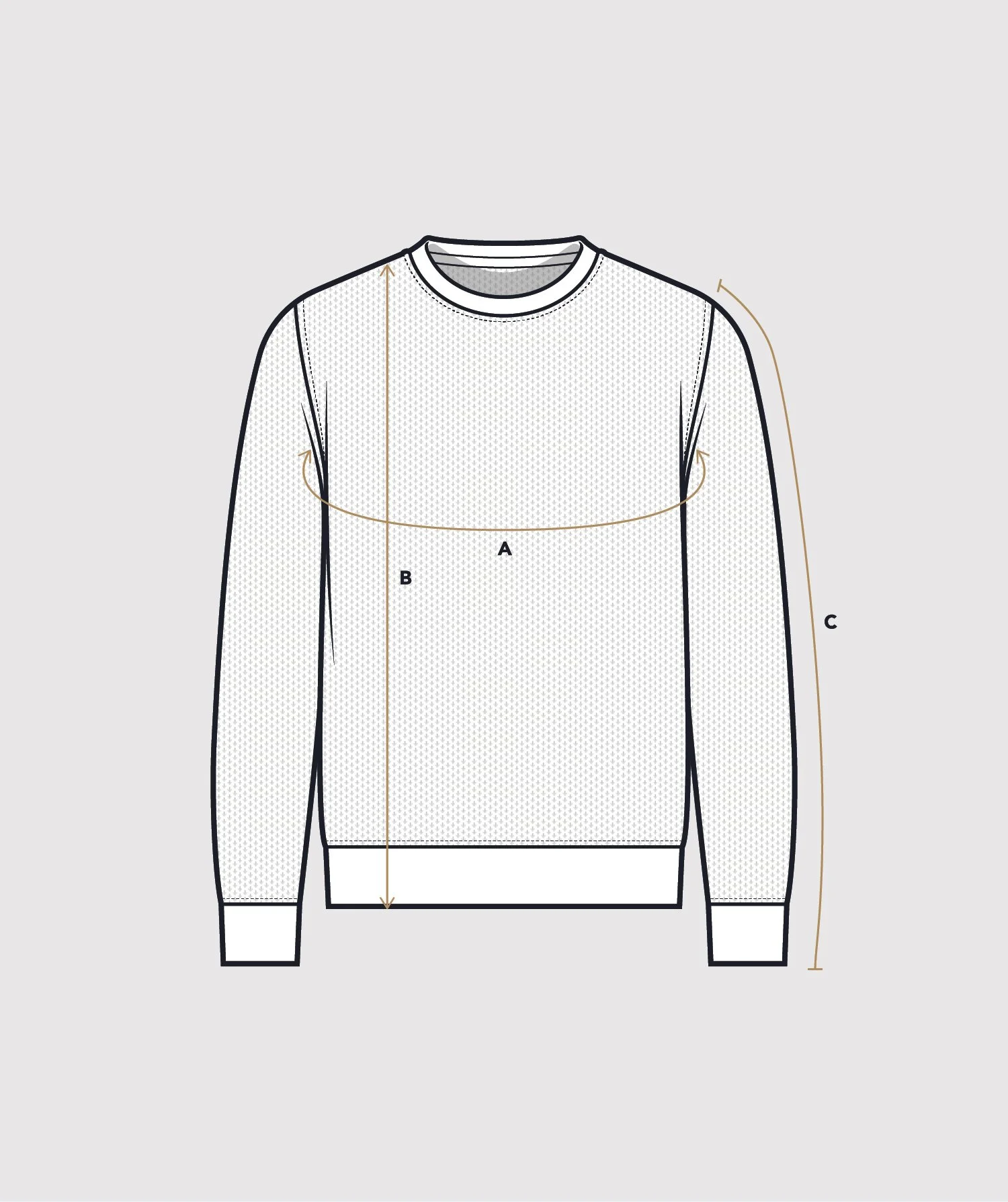 CREWNECK PIQUÈ