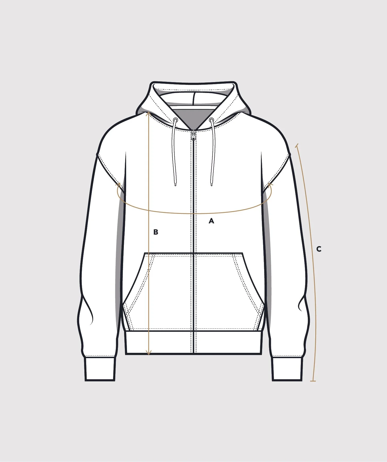 ZIP HOOD RELAXED