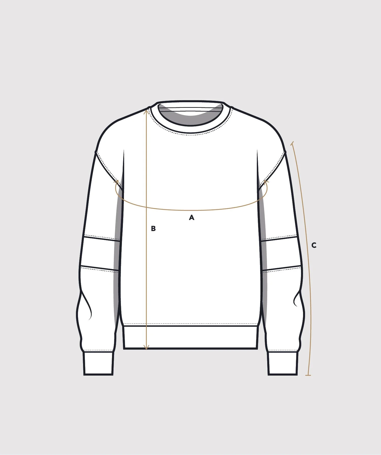 CREWNECK BLOCK RELAXED