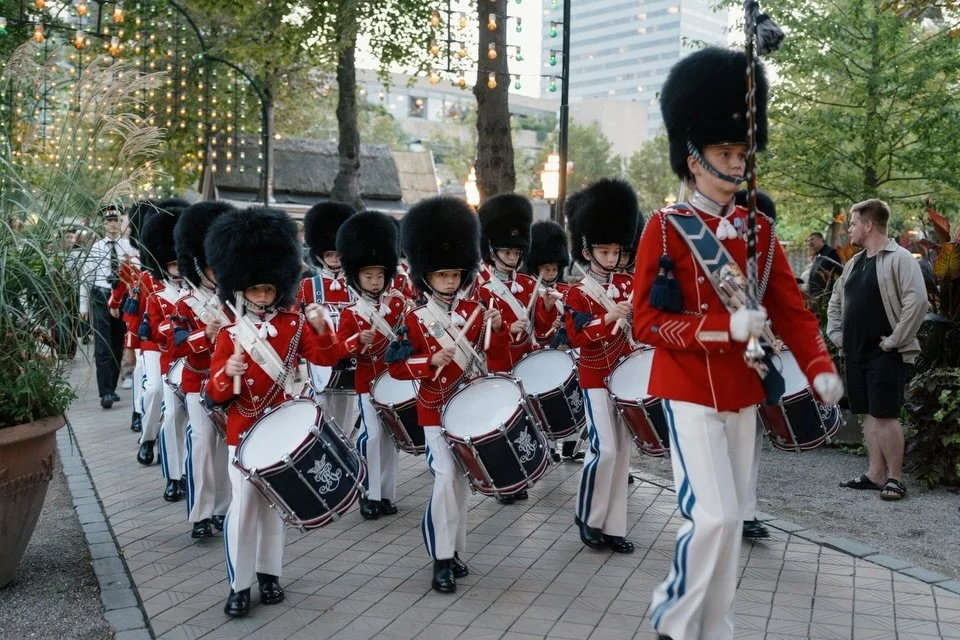 Marching in with true Danish charm 🇩🇰🎶​

As a special touch to elevate the experience we surprised our guests with a musical escort through the gardens by the world-famous Tivoli Youth Guard Band&mdash;showcasing how details make all the differenc