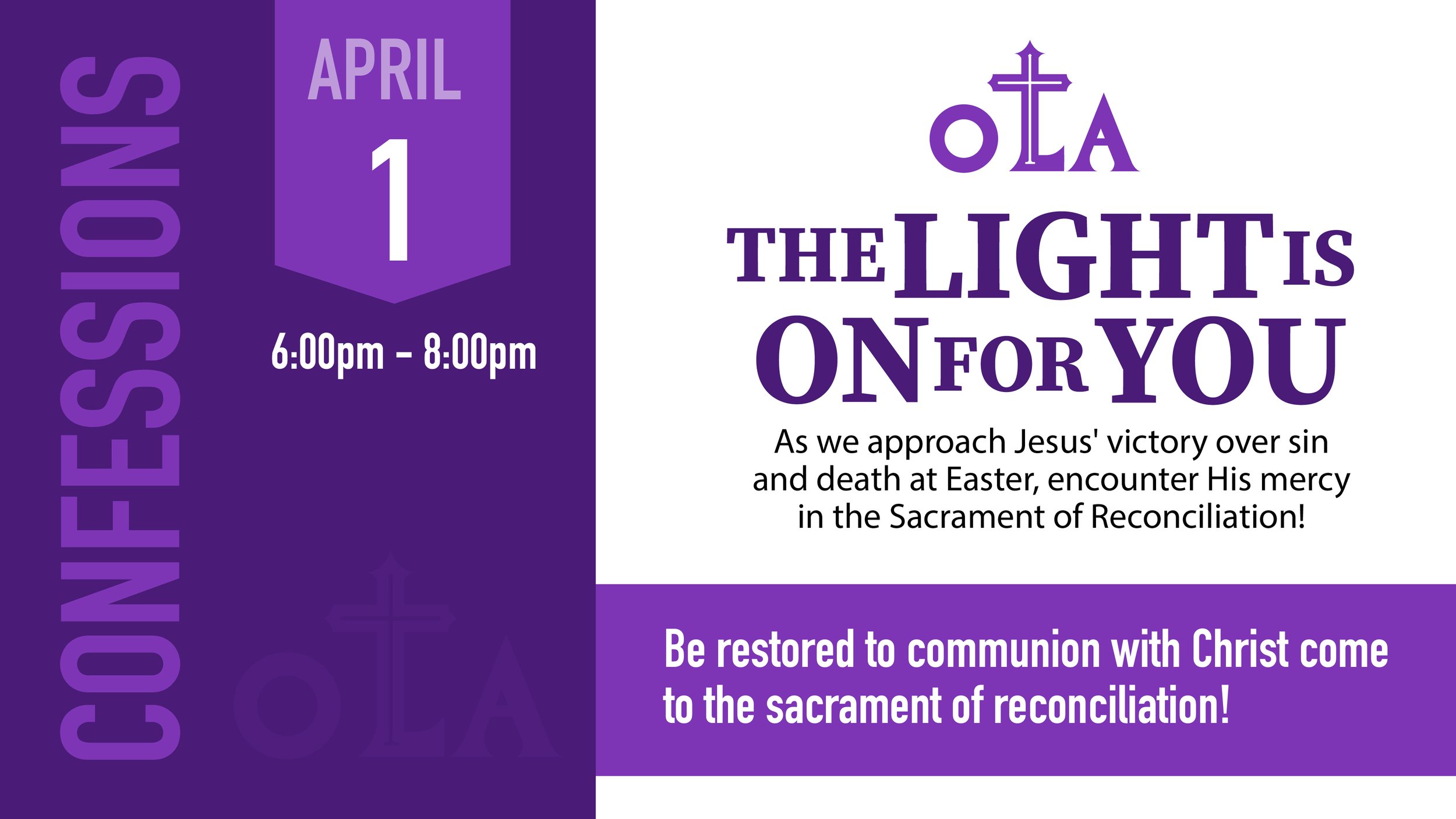 "THE LIGHT IS ON FOR YOU" CONFESSIONS