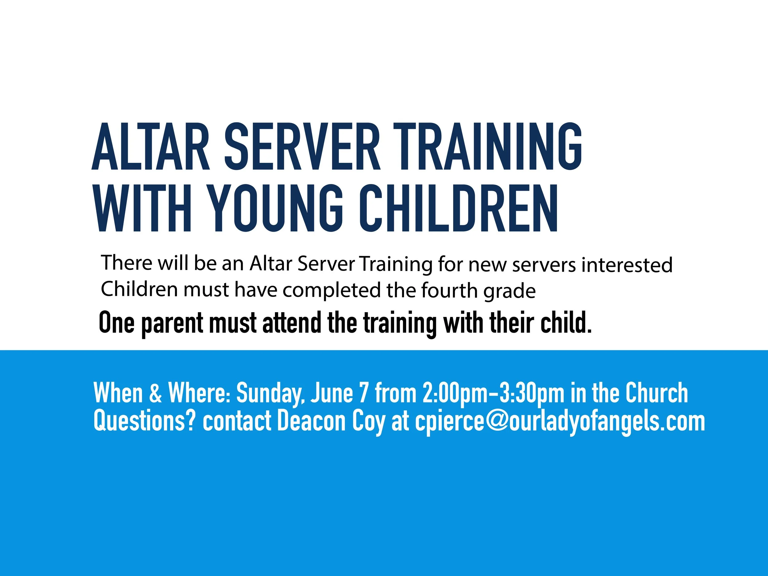 OLA Altar Server Training