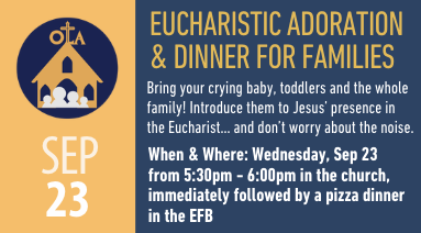 Eucharistic Adoration & Dinner for Families