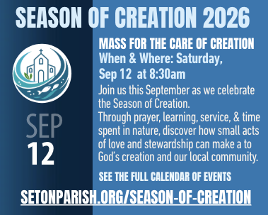SEASON OF CREATION 2026 - MASS FOR THE CARE OF CREATION