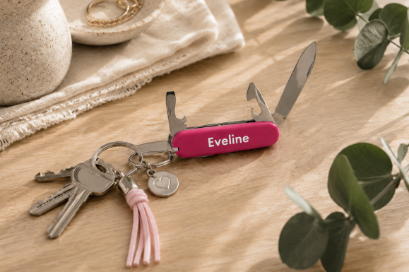 Sackmesser personalisiert pink