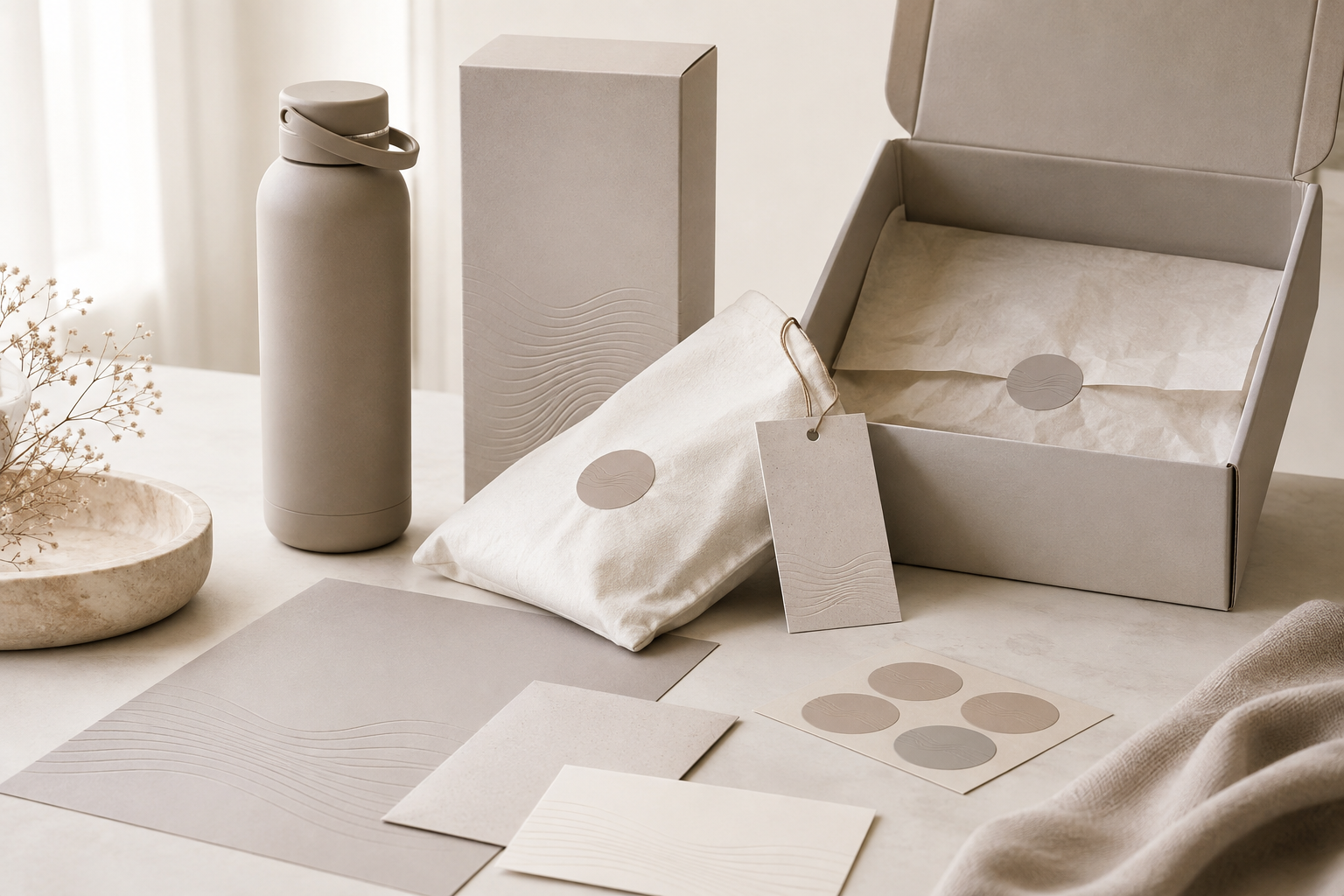 Verpackung individuelles Packaging auf Tisch