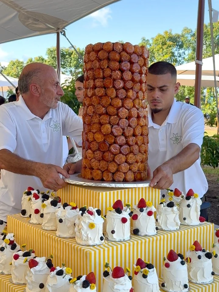 A cake taller than the guest of honor