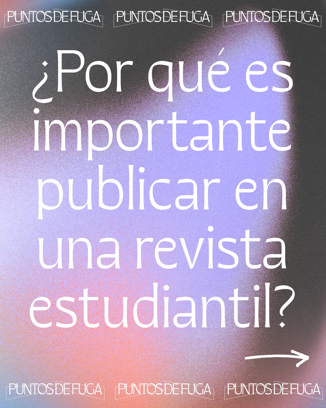 Social media post. (1/8) "Why is it important to publish in a student magazine?". 2026. Canva
