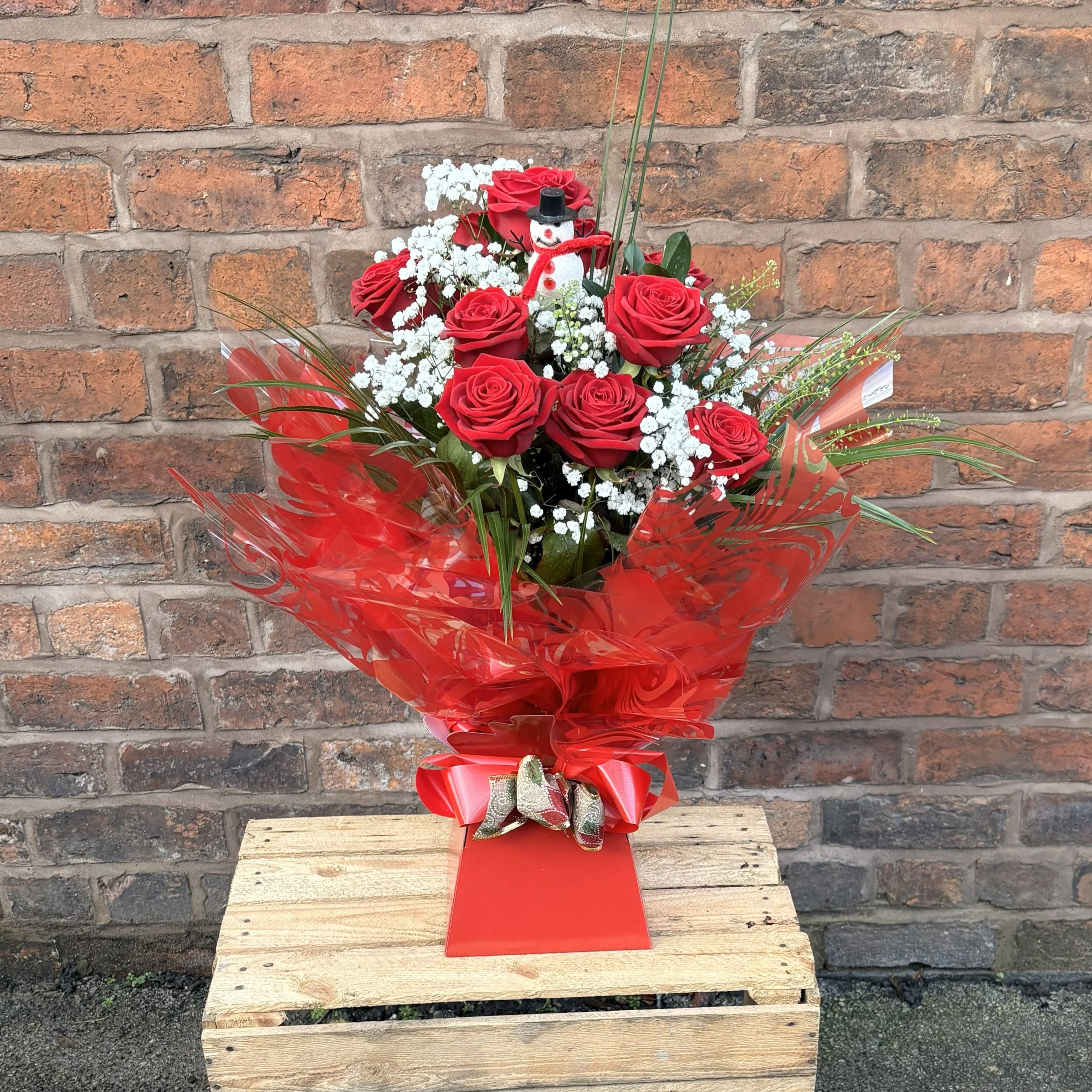 Aqua Pack - Christmas Red Roses