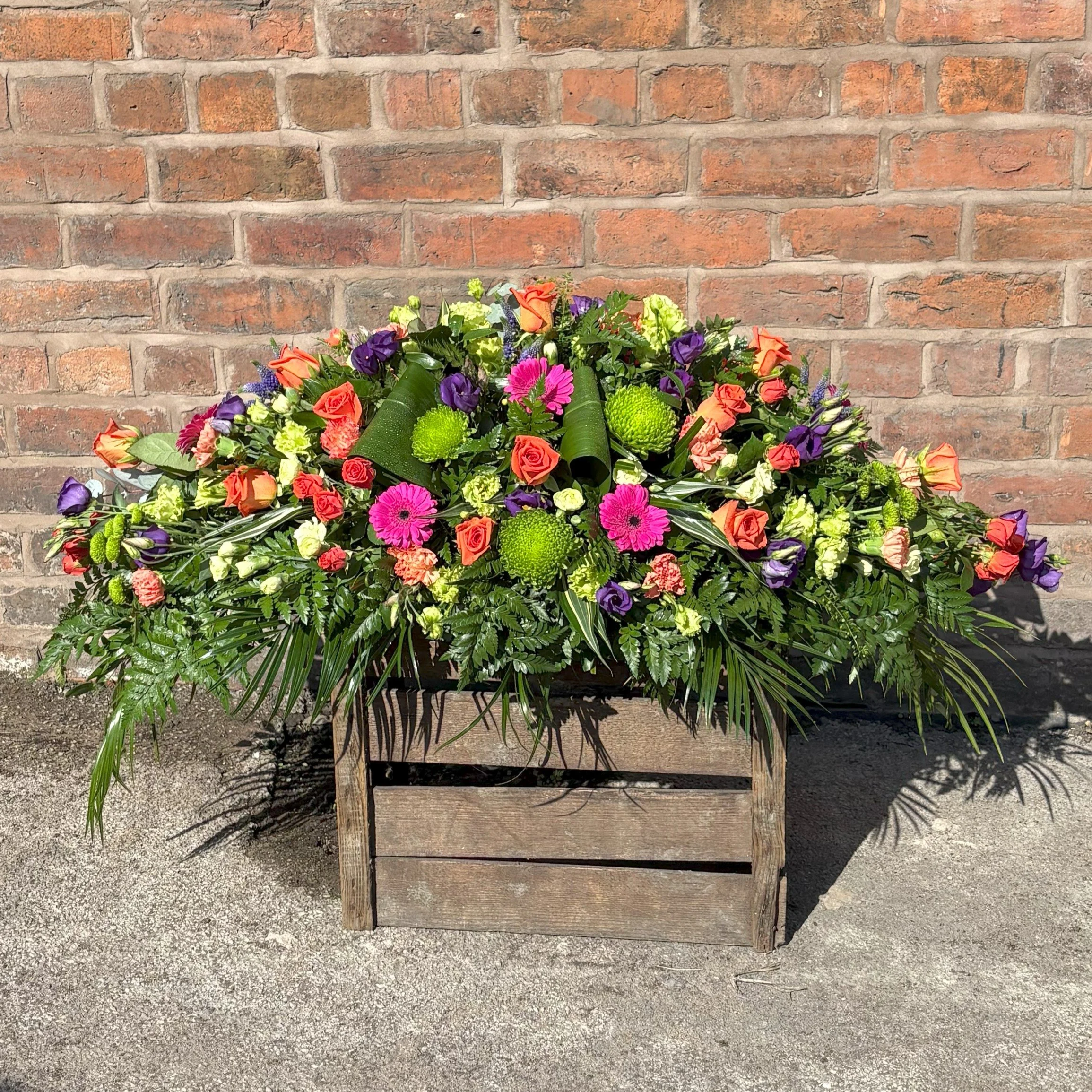 Coffin Spray - Pink, Purple & Orange