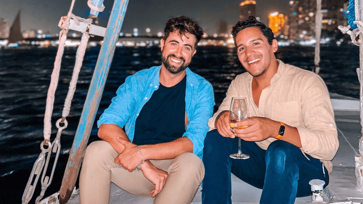 Davey and Omie of Traveling Boyfriends, gay travel couple