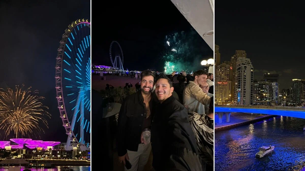 Gay couple in Dubai, UAE