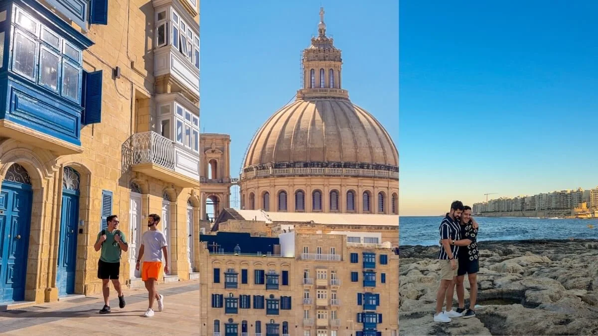 LGBTQ+ travelers visiting Valletta, Malta