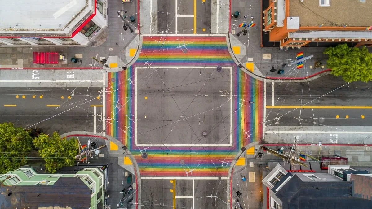 San Francisco skyline, one of the most iconic LGBTQ+ friendly cities in America