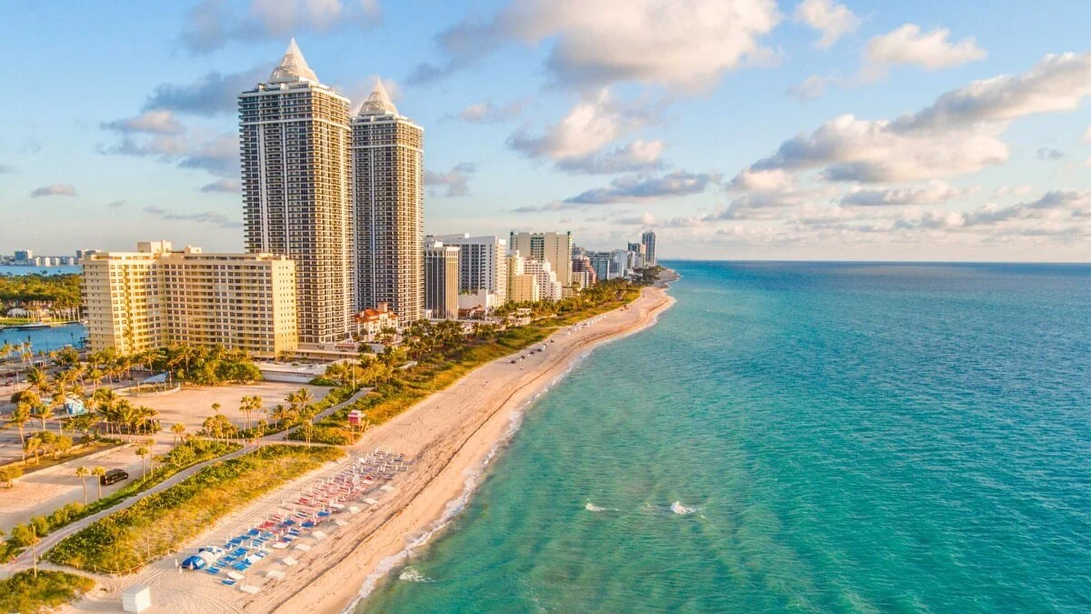 Miami skyline, a diverse and LGBTQ+ friendly city in Florida