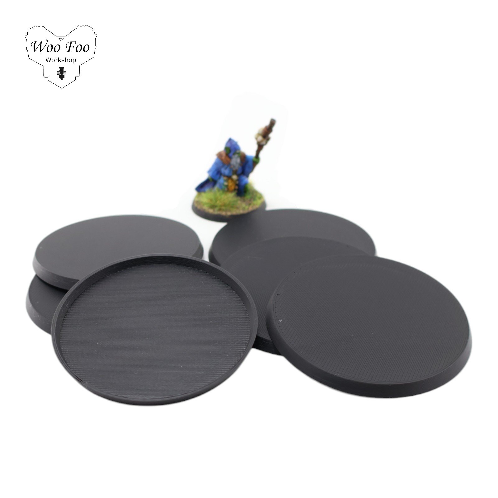 60mm Plain Simple Base x 6